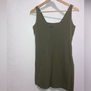 Army green Nike dress.
